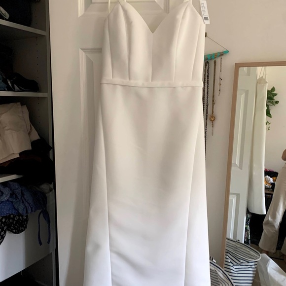 Amsale Faille Dress- Never Worn- Tags Attached - Picture 7 of 7